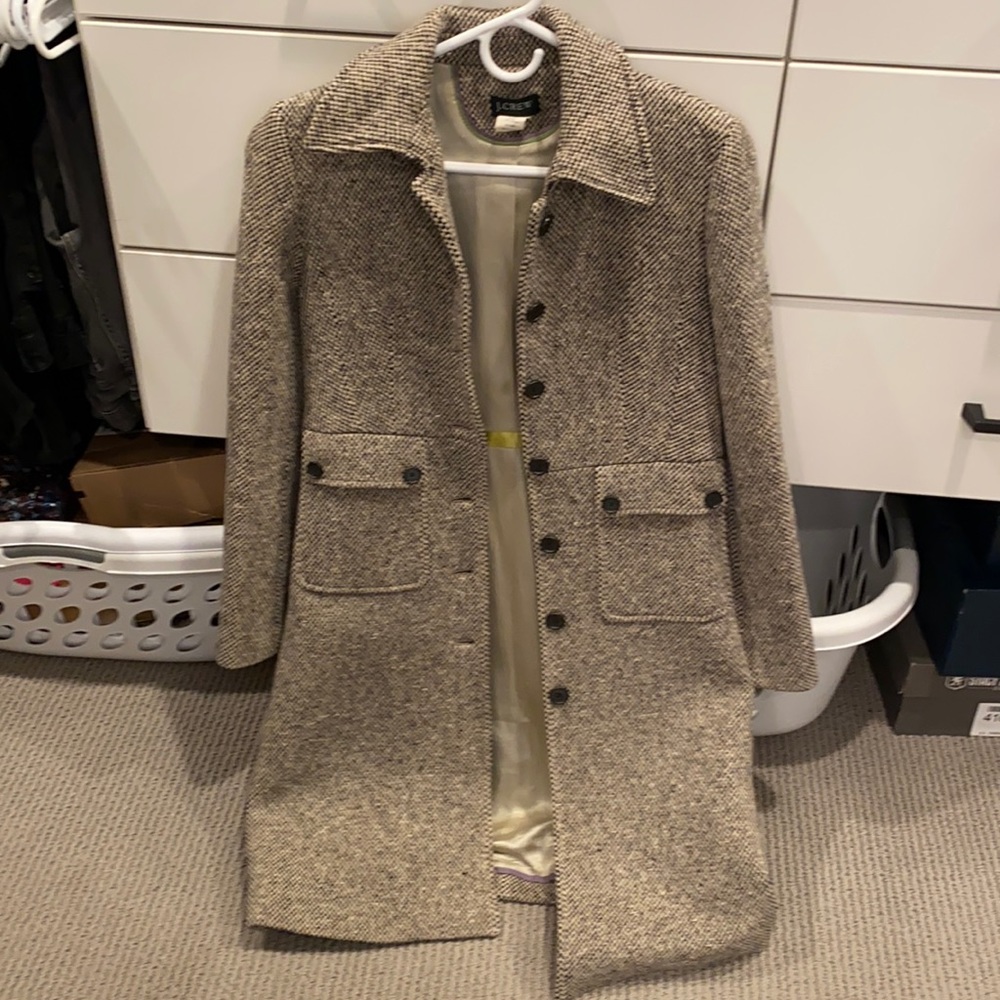 Jcrew Wool dress coat in great condition and beautiful lining